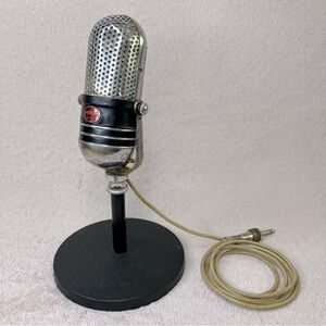 Vintage Akrad M-102 Microphone w/Stand-WORKS!-Music-Concert-Show-Performance-Vtg